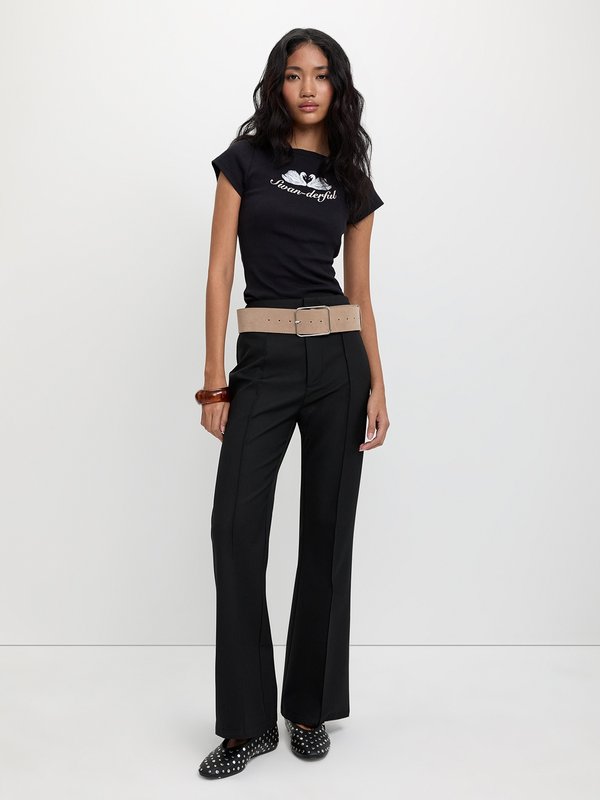 Pomelo Pomelo Flared Trousers - Black