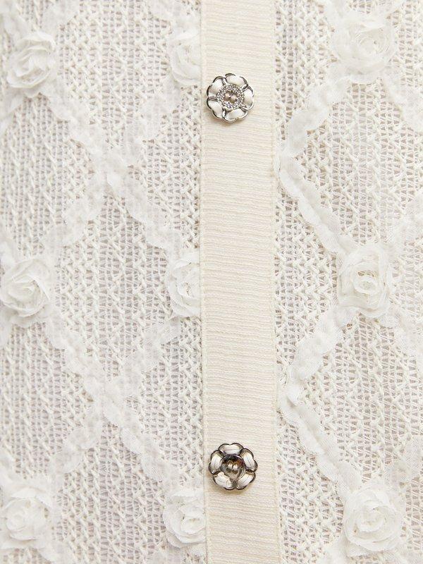 Pomelo Pomelo Floral Bow Tie Dress - White