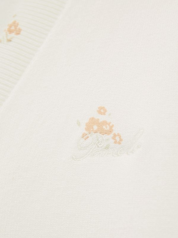 Pomelo Pomelo Floral Buttoned Cardigan - Ivory