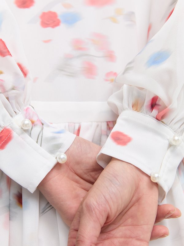 Pomelo Pomelo Floral Dress - Cream