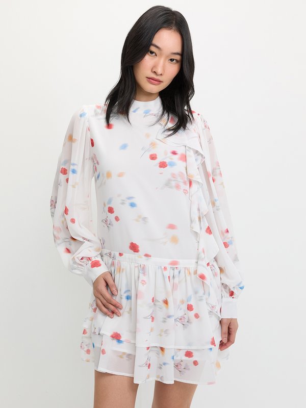 pomelo Pomelo Floral Dress - Cream