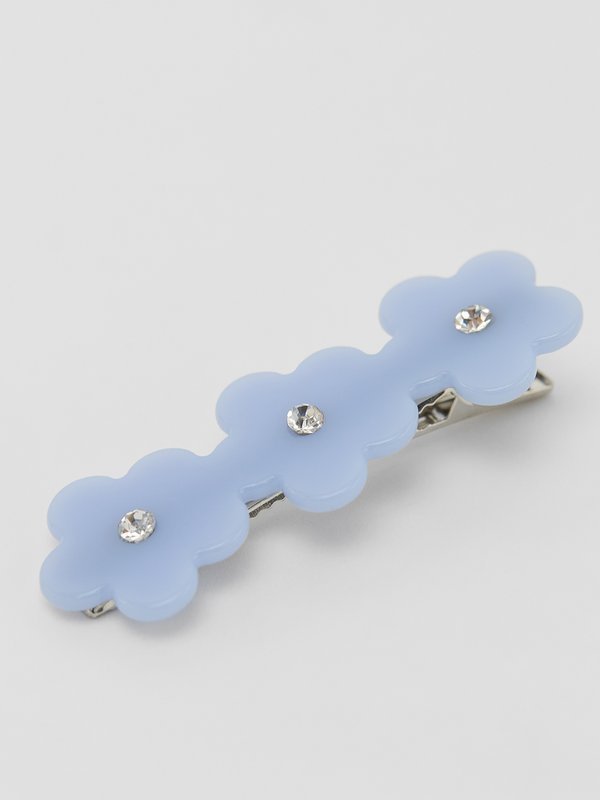 Pomelo Pomelo Floral Hair Clip - Baby Blue