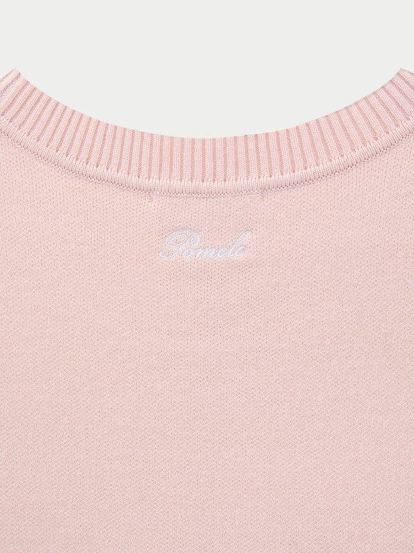 Pomelo Pomelo Floral Knit Top - Light Pink