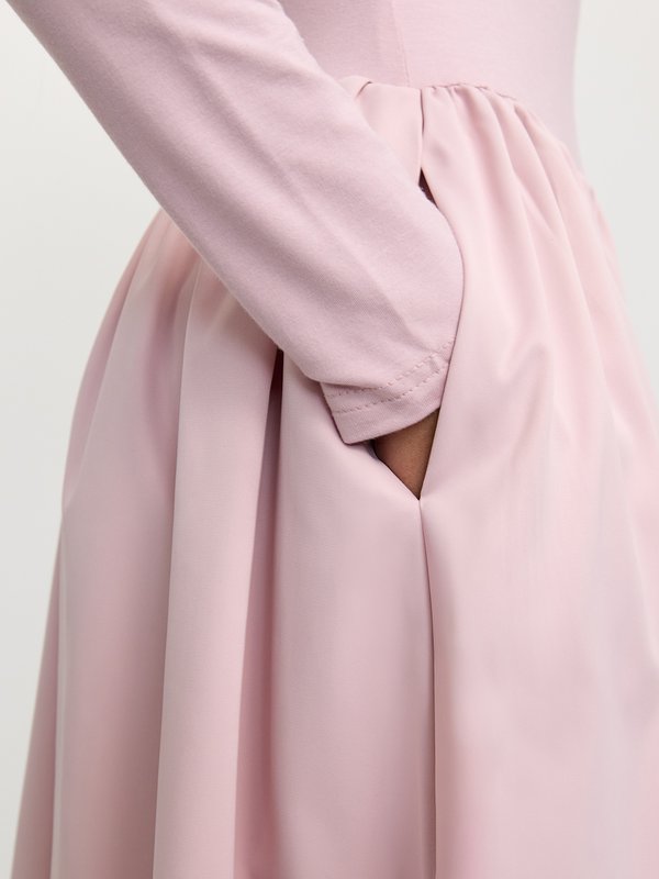 Pomelo Pomelo Floral Motif Off-Shoulder Dress- Pink