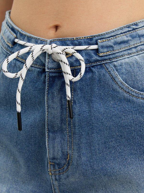 Pomelo Pomelo Frayed Denim Shorts - Blue