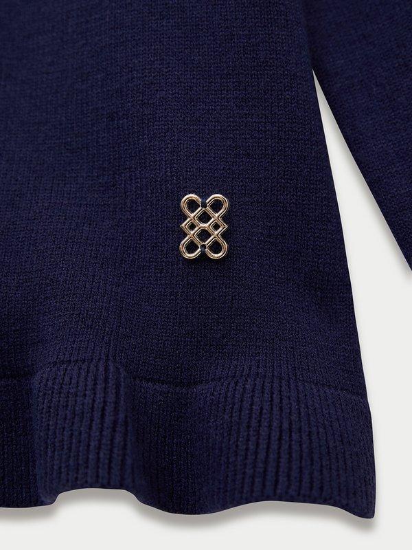 Pomelo Pomelo Frill Trim Cardigan - Navy