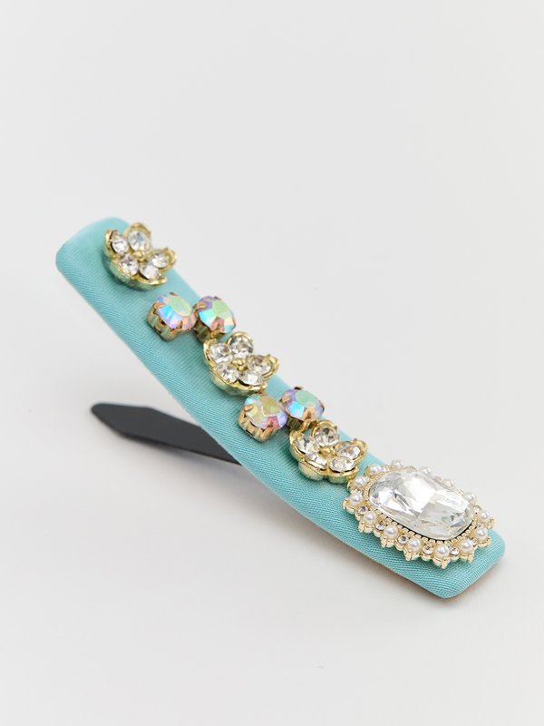 Pomelo Pomelo Gem Petal Barrette - Blue