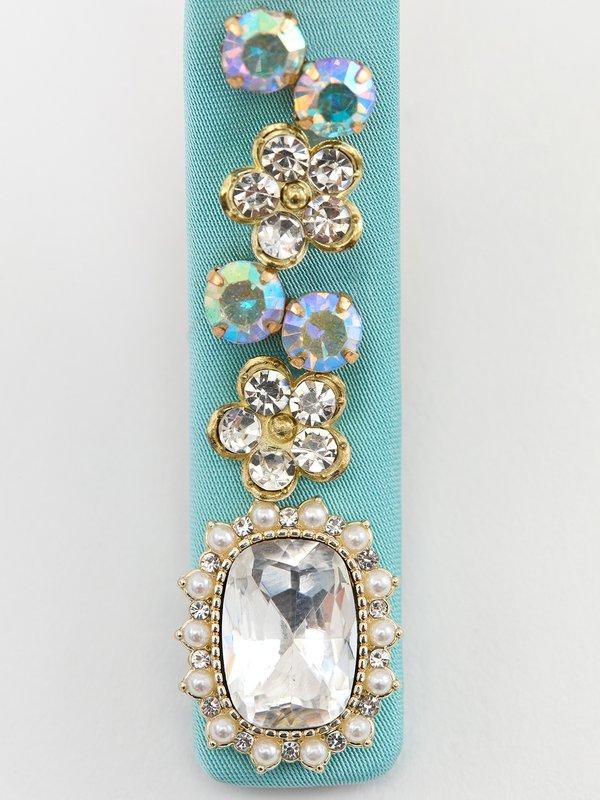 Pomelo Pomelo Gem Petal Barrette - Blue