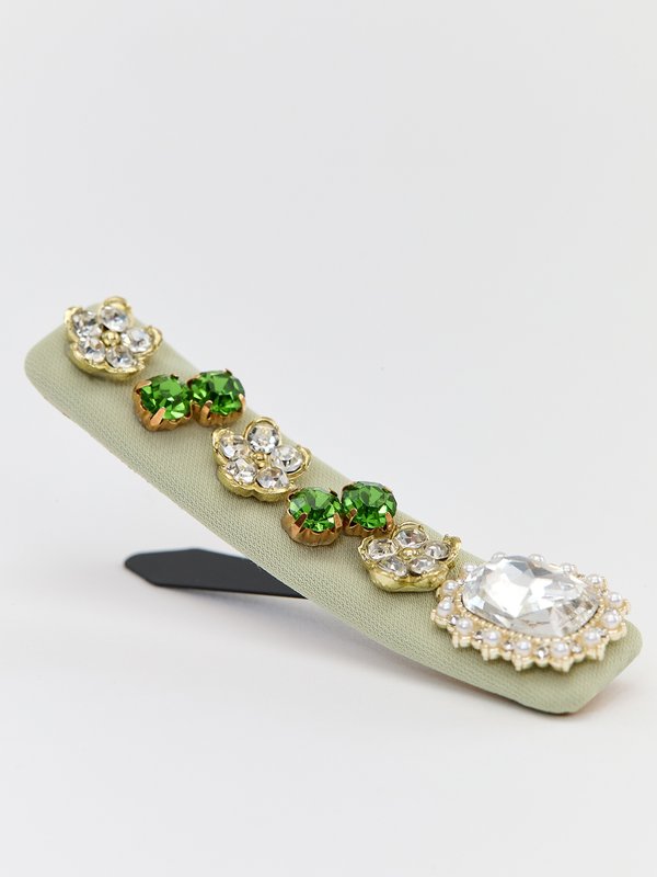 Pomelo Pomelo Gem Petal Barrette - Green
