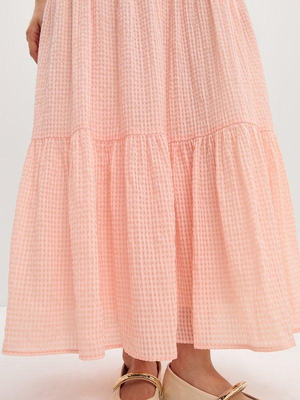 Pomelo Pomelo Gingham Halter Dress - Light Pink