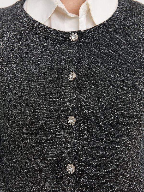 Pomelo Pomelo Glitter Cardigan - Black
