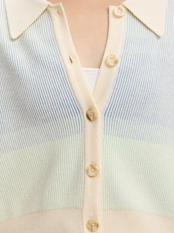 Pomelo Pomelo Gradient Knit Cardigan - Multi Color