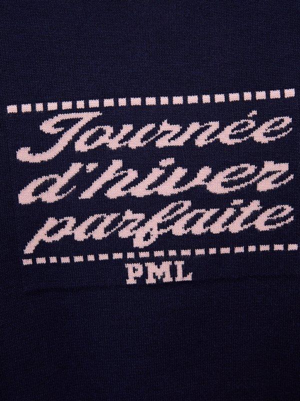 Pomelo Pomelo Graphic Print Knitted Top - Navy