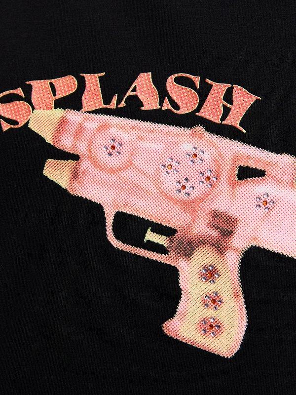 Pomelo Pomelo Graphic Print Tank - Black