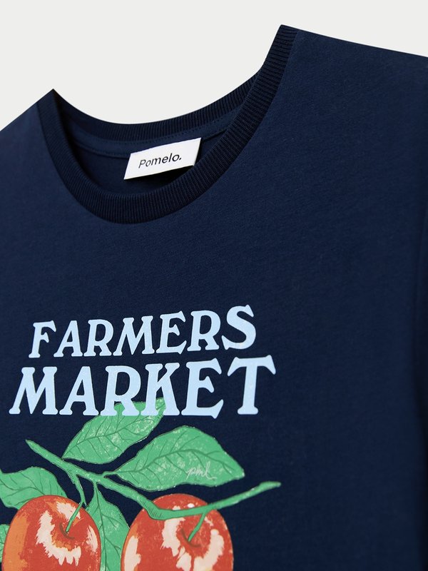 Pomelo Pomelo Graphic Print Tee - Navy