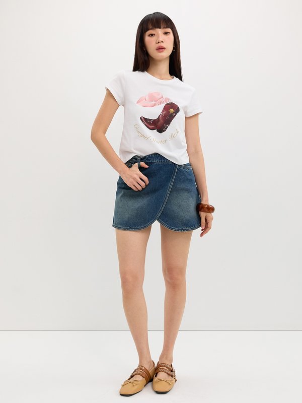 Pomelo Pomelo Graphic Print Tee - White