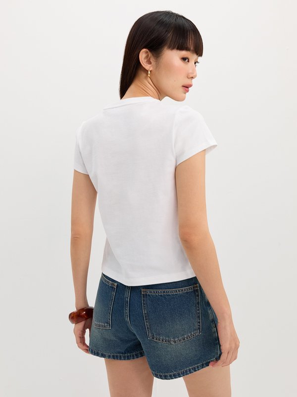 Pomelo Pomelo Graphic Print Tee - White