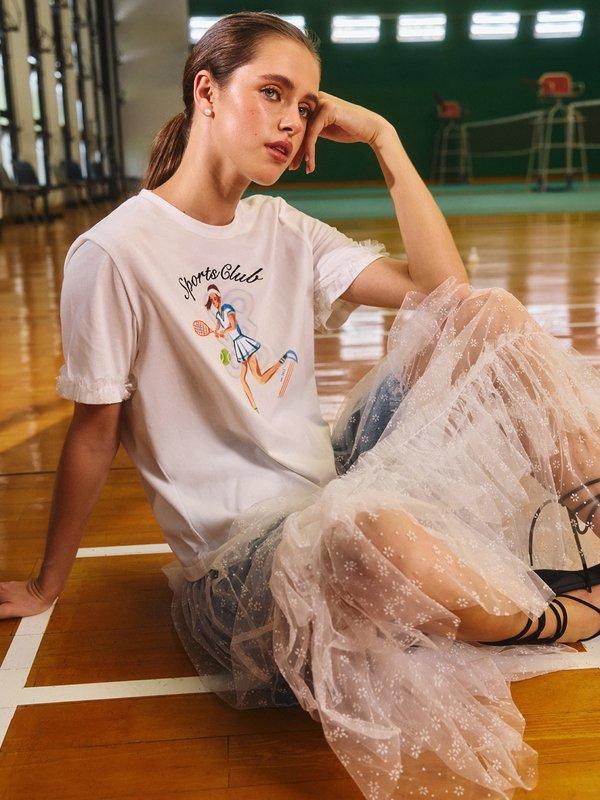 Pomelo Pomelo Graphic Print Tee - White