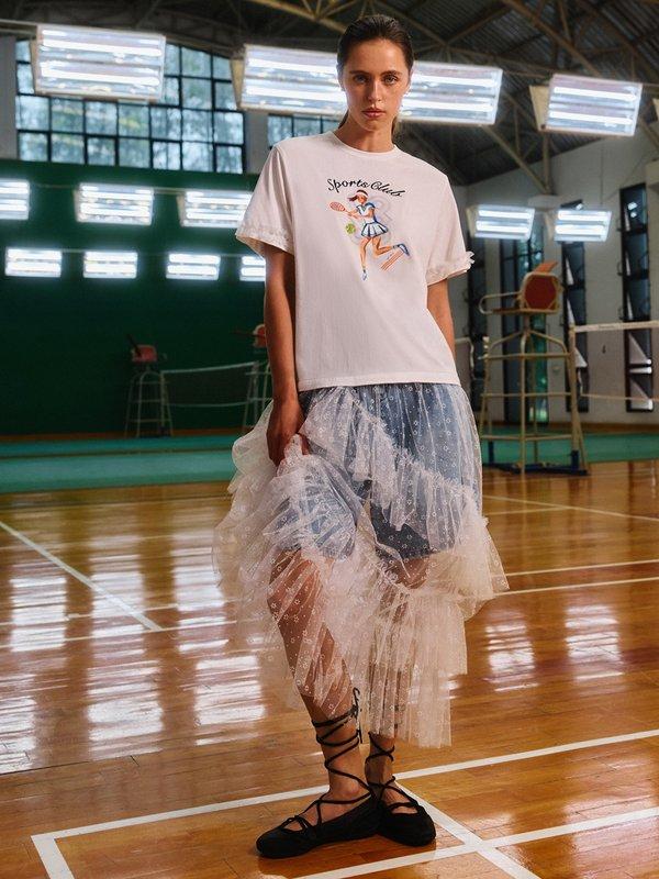 pomelo Pomelo Graphic Print Tee - White