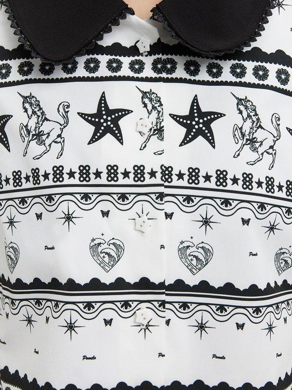 Pomelo Pomelo Graphic Print Top - White