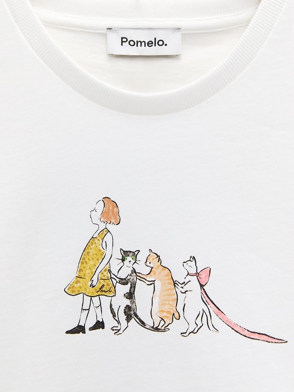 Pomelo Pomelo Graphic Tee - White