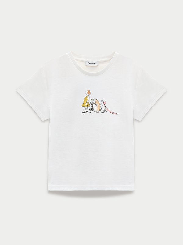 pomelo Pomelo Graphic Tee - White