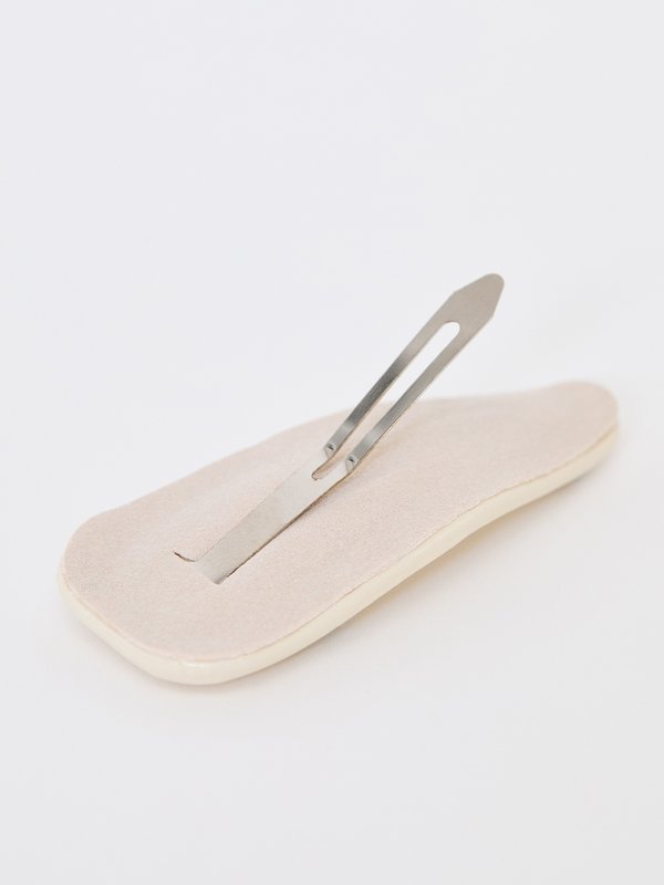 Pomelo Pomelo Hair Clip With Bow Details - Cream