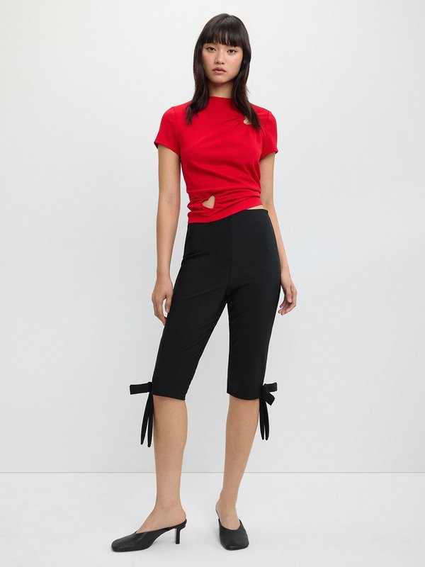 Pomelo Pomelo Heart Cutout Tee - Red