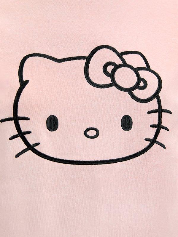 Pomelo Pomelo Pomelo. ♥ Hello Kitty Embroidered Tee - Light Pink