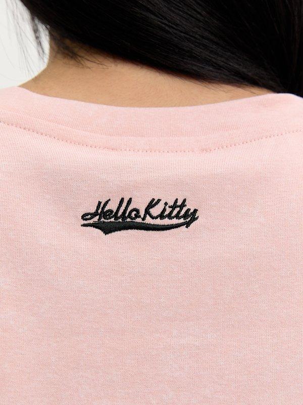Pomelo Pomelo Pomelo. ♥ Hello Kitty Embroidered Tee - Light Pink