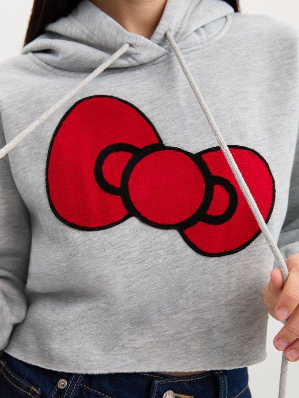 Pomelo Pomelo Pomelo. ♥ Hello Kitty Hoodie Sweatshirt - Light Grey