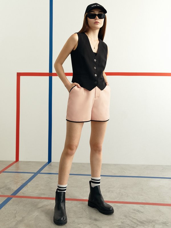 Pomelo Pomelo High Waist Shorts - Pink