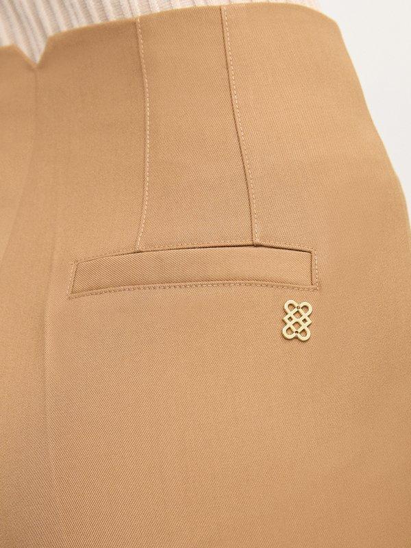 Pomelo Pomelo High Waist Tailored Pants - Beige
