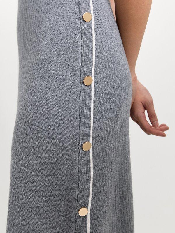 Pomelo Pomelo Knit Dress - Mid Grey