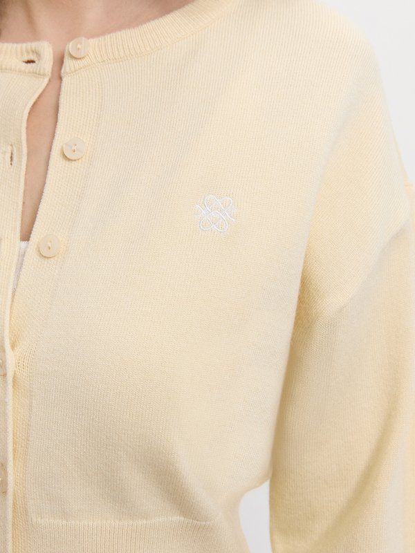 Pomelo Pomelo Knitted Cardigan - Yellow