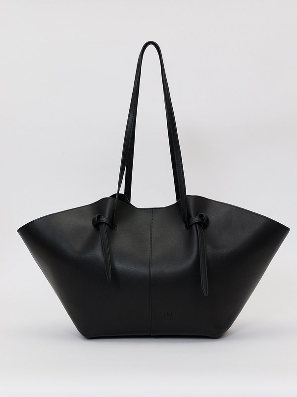 pomelo Pomelo Knot Shoulder Tote Bag - Black