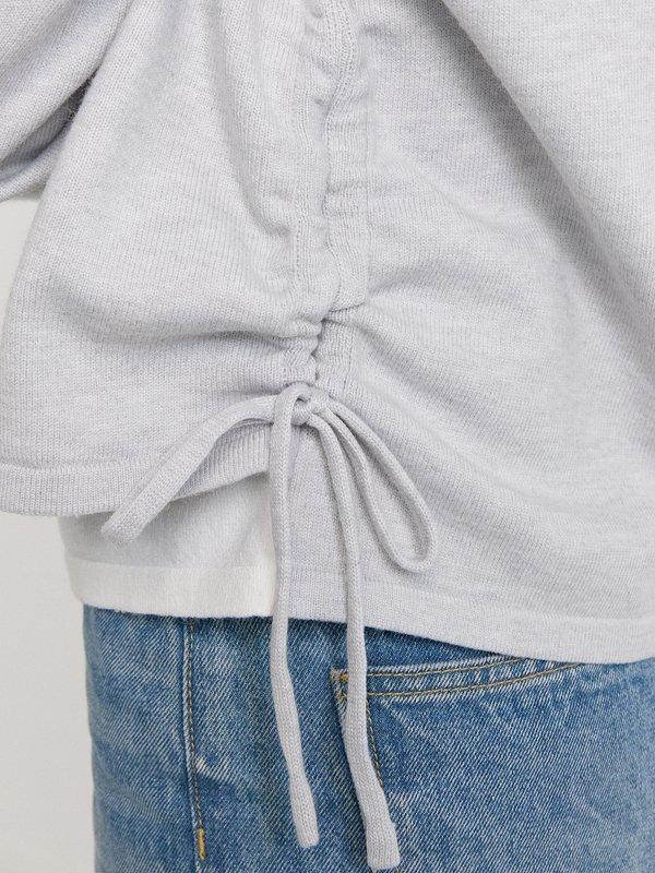 Pomelo Pomelo Layered Cardigan - Light Grey