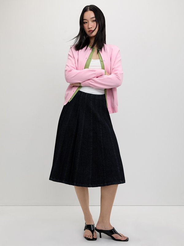 Pomelo Pomelo Layered Cardigan - Pink