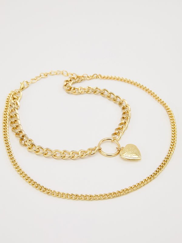 Pomelo Pomelo Layered Chain Necklace - Gold