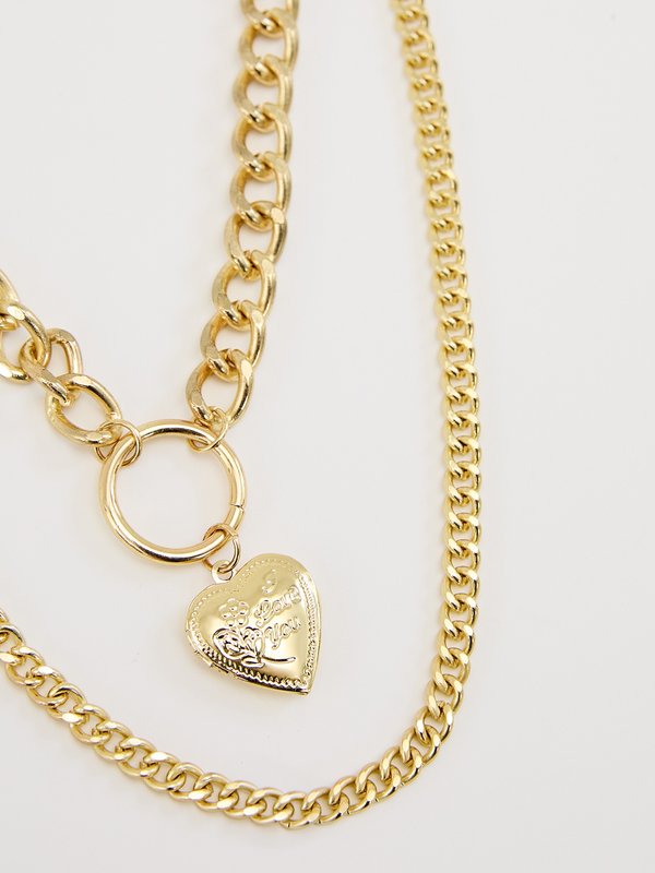 Pomelo Pomelo Layered Chain Necklace - Gold