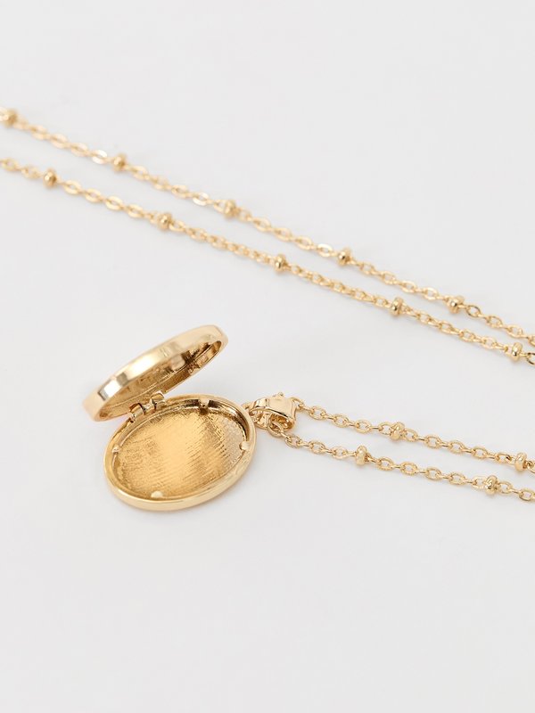 Pomelo Pomelo Locket Charm Necklace - Multi Color