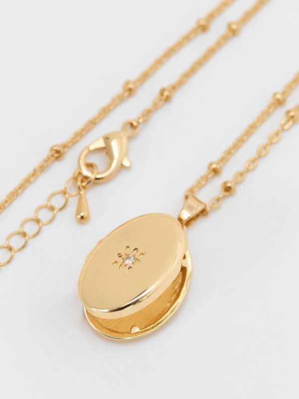 Pomelo Pomelo Locket Charm Necklace - Multi Color