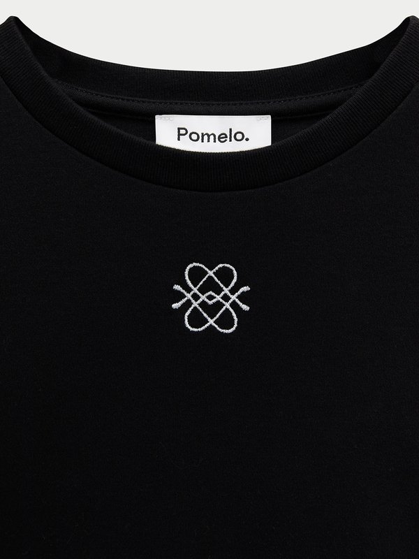 Pomelo Pomelo Logo Baby Tee - Black
