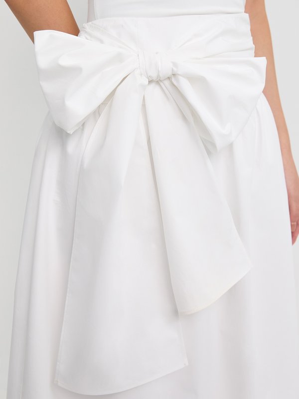 Pomelo Pomelo Long Bow Skirt - White