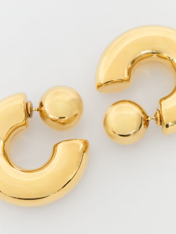 Pomelo Pomelo Looped Earrings - Metallic