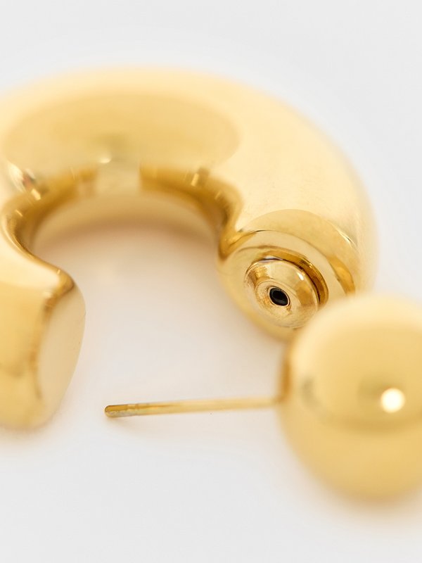 Pomelo Pomelo Looped Earrings - Metallic