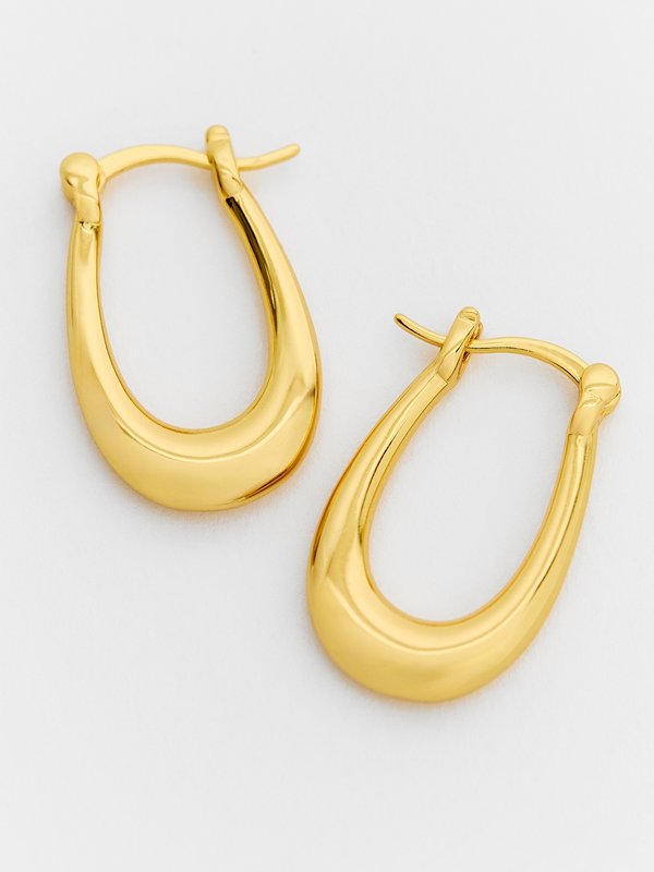 pomelo Pomelo Luxe Loop Earrings - Gold