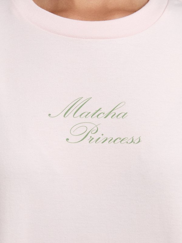 Pomelo Pomelo Matcha Graphic Tee - Light Pink