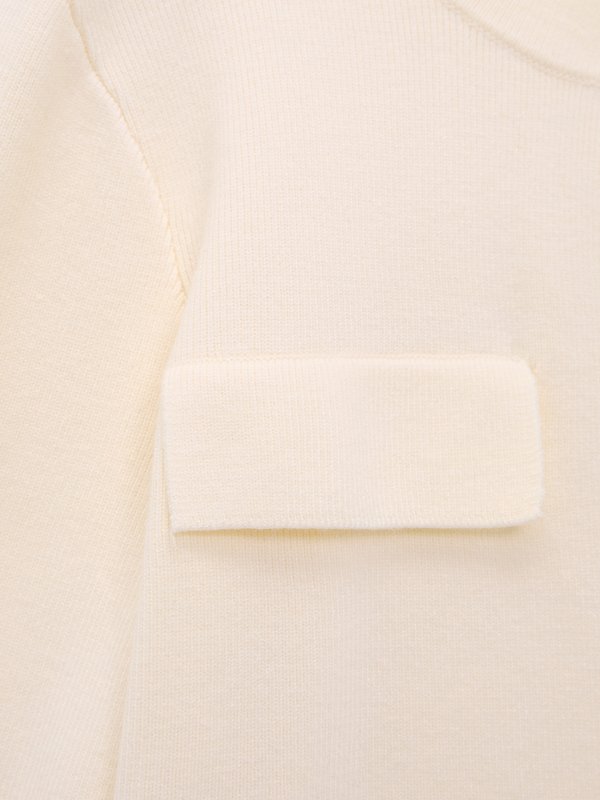 Pomelo Pomelo One-Button Knit Cardigan - Ivory