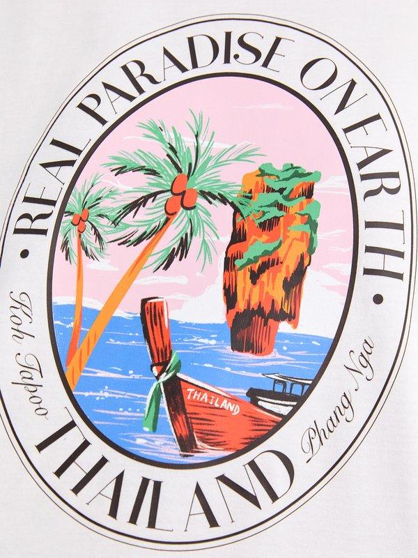 Pomelo Pomelo Oversized Graphic Tee - White